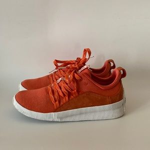 Orange sorel out and about sneakers waterproof